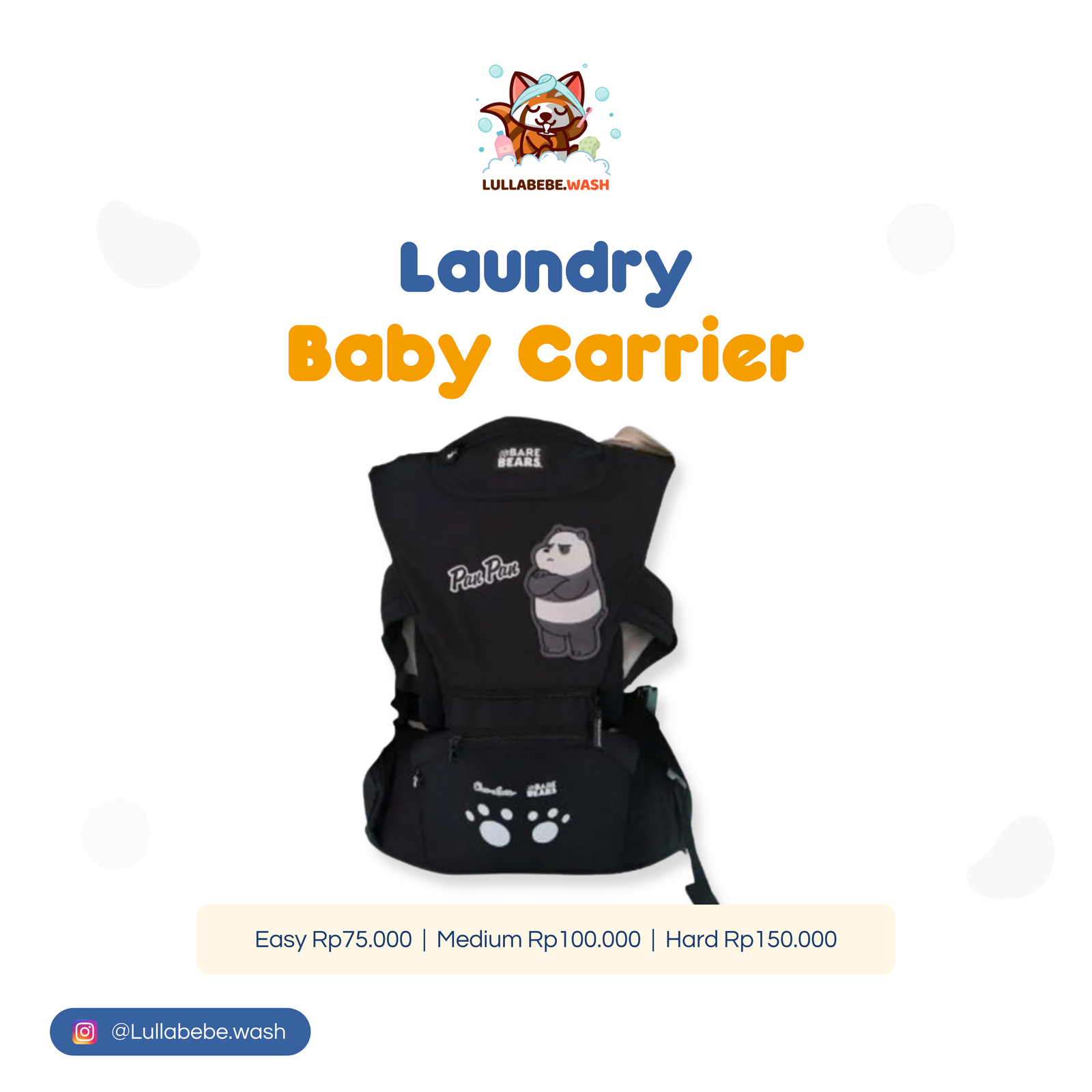 LAUNDRY BABY CARRIER - MEDIUM