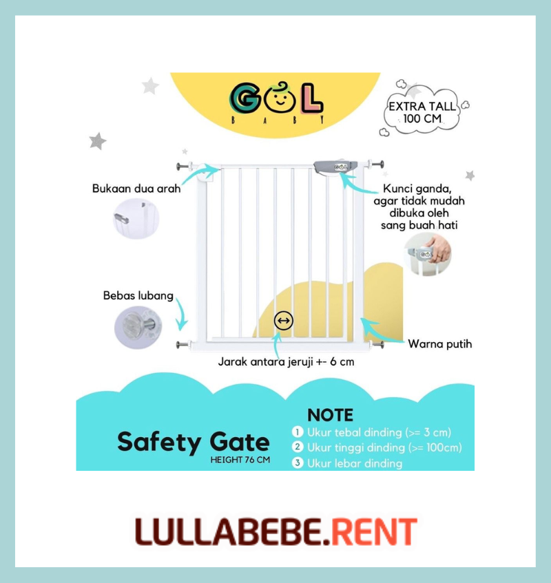 GOL BABY SAFETY GATE 100 CM